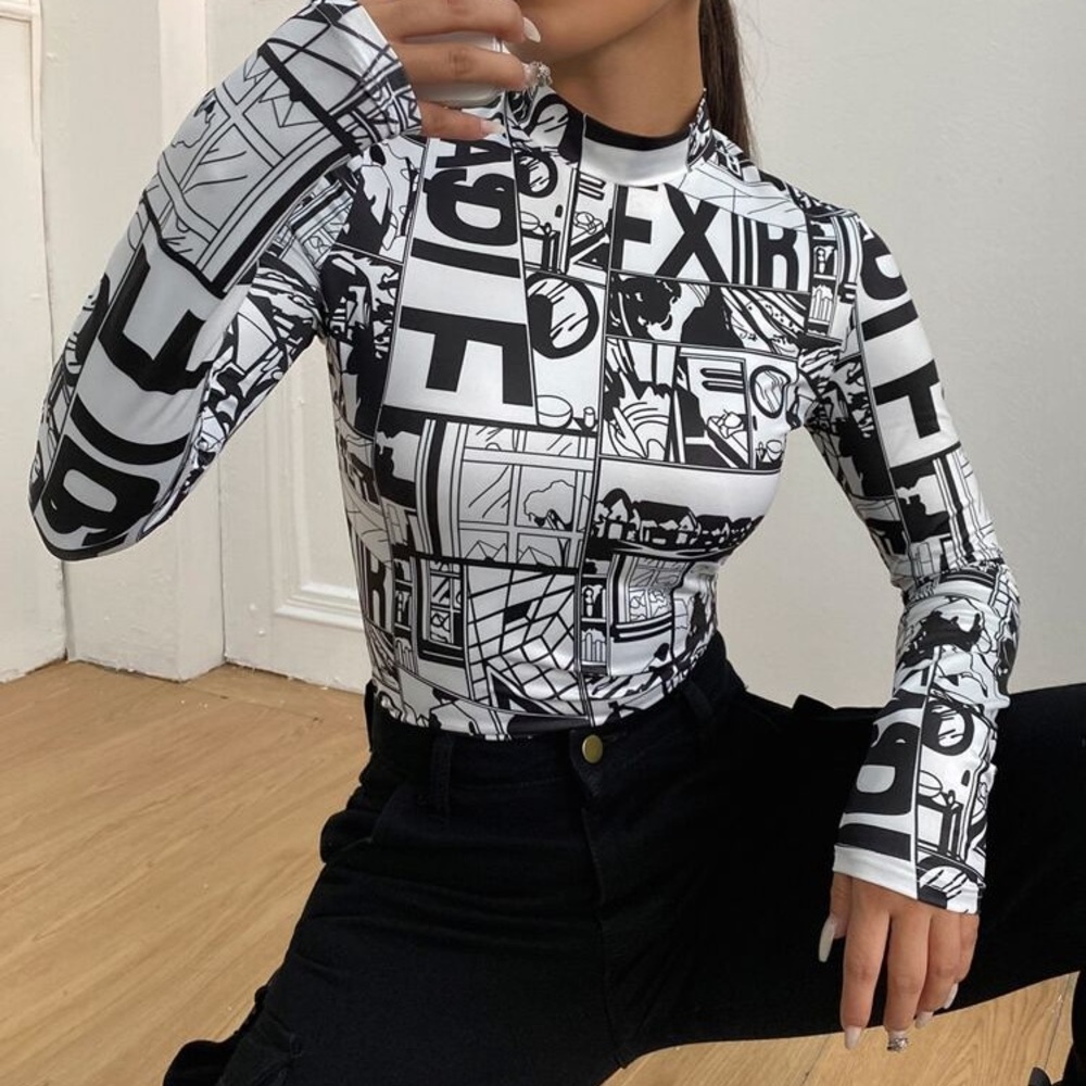 Grafiti style long sleeve